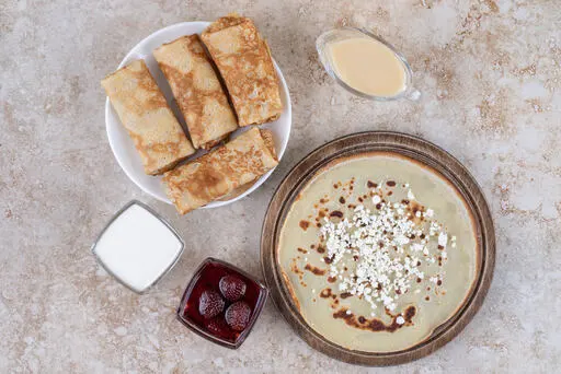 East meets West in sweet harmony a pastry and a bowl of Kheer. Experience the best of both worlds