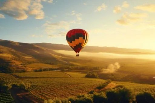 Hot Air Ballooning During Travel